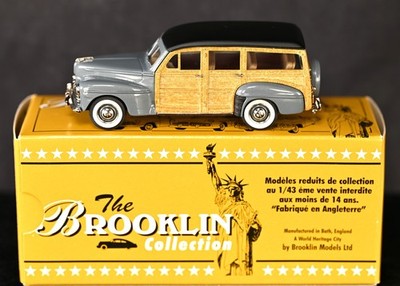 Brooklin 1/43 Ford V8 Station Wagon Woody 1947 – Vert Métal, White Metal