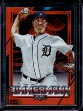 2020 Topps Fire Jordan Zimmermann Orange #/299 Tigers