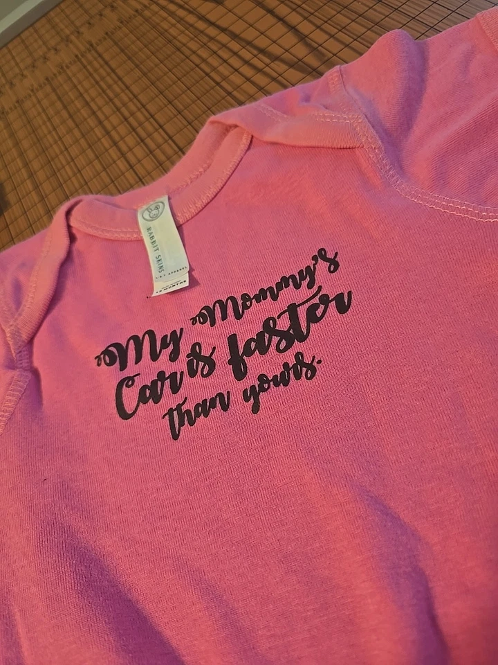 гоночный автомобиль печать nos мамы автомобиль быстрее ребенка боди лот - 12 месяцев baby балетная пачка - Изображение 3 из 3