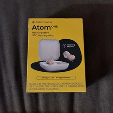 Audien Atom One  Rechargeble OTC Hearing Aids
