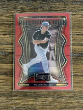 2025 Panini Select Noah Schultz Phenomenon Red Prizm Insert /99 White Sox #14