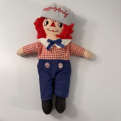 Vintage 1980s Applause Raggedy Andy #8457 Stuffed Dolls 12  Johnny Gruelle
