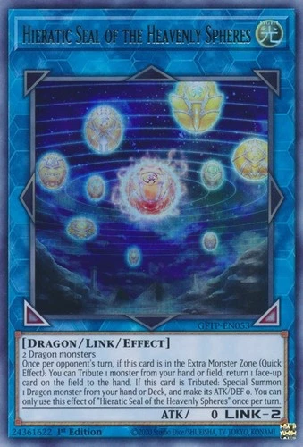 Hieratic Seal of the Heavenly Spheres - GFTP-EN053 - Ultra Rare - 1st Edition -