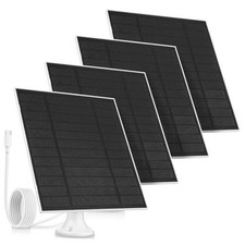Pack Solar Panels for Outdoor Security Cameras Type-C 5W 4 for Security Cameras