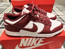 Nike Dunk Low Red/White Colorblock Low Top Lace Up Men's Sneakers