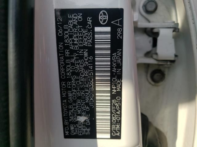 12-19 Toyota Prius C 1.5L Fuel Injector Rail w/ Fuel Injectors Vin B3 7 8 Dgt Q