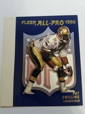 Pat Swilling New Orleans Saints #15 1992 Fleer All Pro White Strip Border