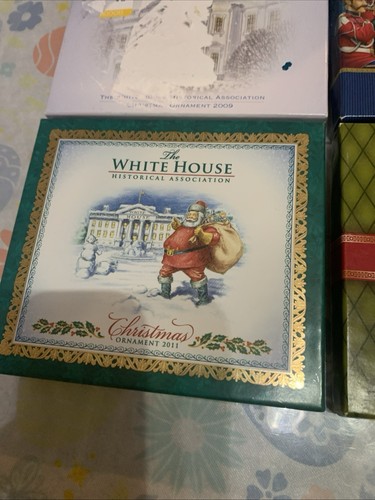 White House Historical Association Lot Of 8 Christmas Ornaments 2008-2012 Plus - Picture 2 of 13