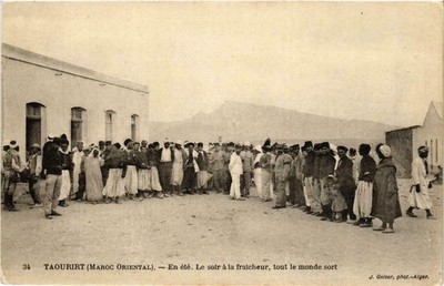 CPA MOROCCO Geiser 34 Taourirt En ete. Le soir a la fraicheur (757733)