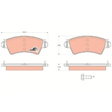 Satz Bremsbeläge Bremsklötze vorne für Peugeot 206 2A/C CC 2D | 24512238