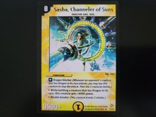 Duel Masters Sasha, Channeler of Suns Rare DM08 12/55 LP *Read Desc.*