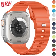 For Apple Watch Silicone Sport Strap Band Series 11 10 9 8 7 6 5 SE Ultra 3 2 1