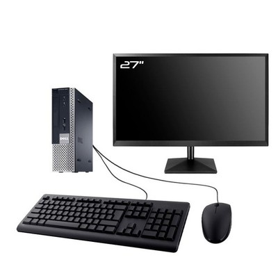 PC Dell Optiplex 9020 USFF Bildschirm 27 '' Intel I3-4130 RAM 16Go SSD 960Go W10