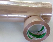 6 Rolls Shipping Packaging Box Packing Seal Tape 2 mil 2" x 110yard Tan Brown