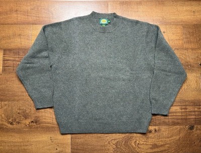 Cabalas Men s Ragg Wool Crewneck Pullover Sweater Size Large Green