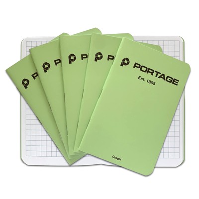 Small Graph Notebook- Notepad for Field Notes, Green Graph Small Sketch Book,...