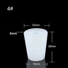 Rubber Bottle Stopper Silicone Plug With Hole of Airlock Valve Bubbler Brew Wine