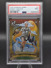Panini 2025 Donruss WNBA Downtown Hailey Van Lith Rookie #14 PSA 9