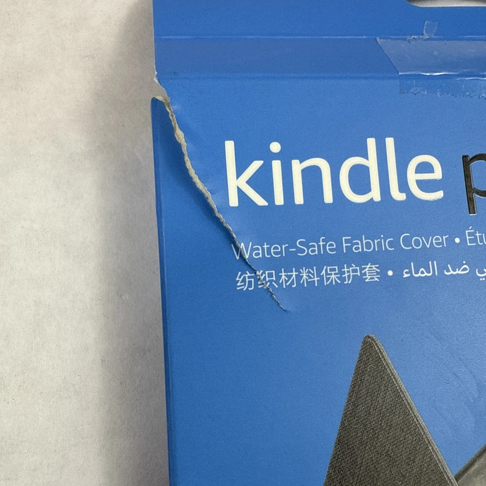 Kindle Paperwhite Cover 11th Generation Black/Gray Water Safe Fabric Open Box - Image 3 of 4