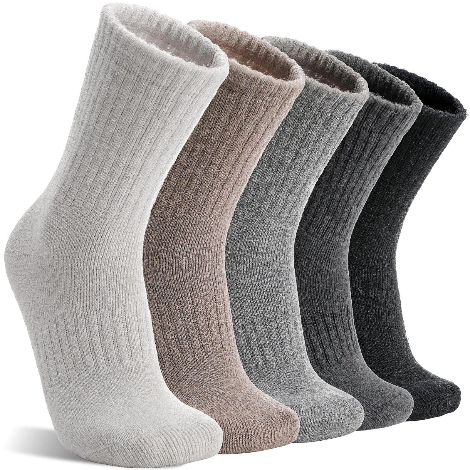 Womens Merino Wool Socks for Hiking Winter Warm Thick Thermal Crew Cozy Cabin...