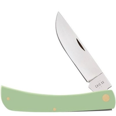CASE XX KNIFE - LARGE SOD BUSTER  - MINT GREEN #63837 - S/STEEL BLADE - 4 5/8''