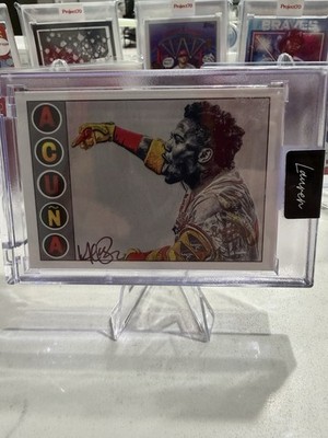 Project70 #422 Ronald Acuna Lauren Taylor Artist Signed Black Ink