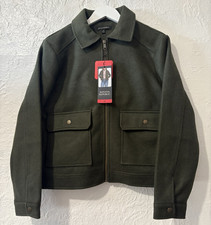 Banana Republic Womens Green Cropped Zip Jack...