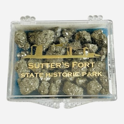 Sutter s Fort State Historic Park Box Pyrite Chunks Fool s Gold Souvenir