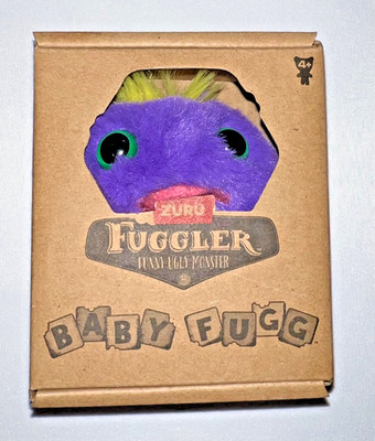 Zuru Fuggler Baby Fug Mr Needles Purple Funny Ugly Monster Plush Toy 3.5 Inch
