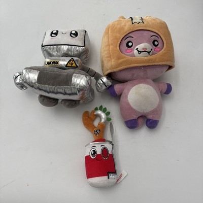 Lot 3 LankyBox Foxy Sicky Canny Robot Plush Toy Kawaii Stuffed Plush Doll