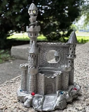 1989 Wizards Eye Castle 4 Crystals Signed Peter C Sedlow RF057 Rawcliffe Pewter