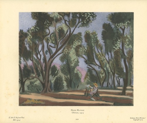 Pochoir Henri Matisse "Oliviers" - Photo 2 sur 2