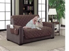 Home Dynamix Slipcovers: All Season Quilted Microfiber Pet Furniture Couch Prote