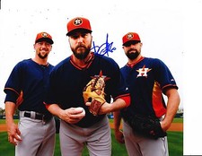 HOUSTON ASTROS CHAD QUALLS SIGNED POSED 8X10