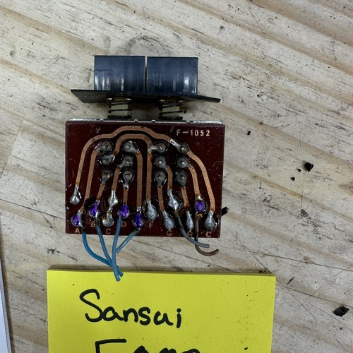 Sansui 5000 Receiver Parts From Good Unit - Switch Board Circuit And Caps F-1052 - 第 2/3 張圖片