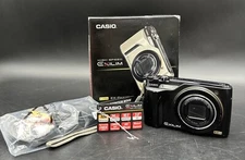 Casio Exilim EX-FH100 High Speed Compact Digital Camera w Box & Accessories READ