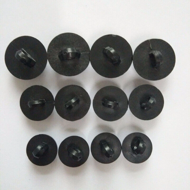 100x Plastic Black Shank Buttons For Toy Doll Eyes DIY Clothing Sewing Accessory - Image 4 of 4