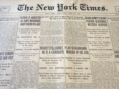 1922 MAY 24 NEW YORK TIMES - HEARST DENIES HE IS A CANDIDATE - NT 5802