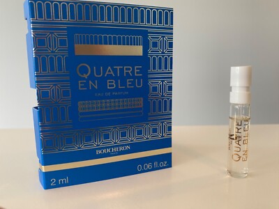 Boucheron Quatre en Bleu eau de parfum sample spray 2 ml/.06 fl. oz. FRESH! NEW!