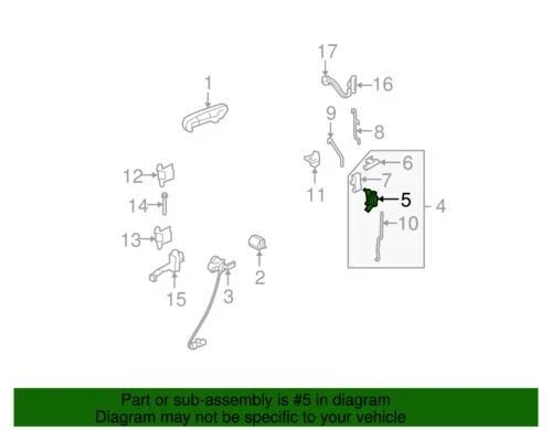 Genuine Ford Mercury 2002-2005 Mountaineer Door Latch Front Left 6L2Z-7821813-A - Изображение 4 из 4