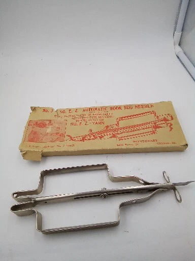 No. 3 SO. E.Z. Alfombra Gancho Automático Aguja 1939 Wonderart Incluye Caja Foto 2 de 4