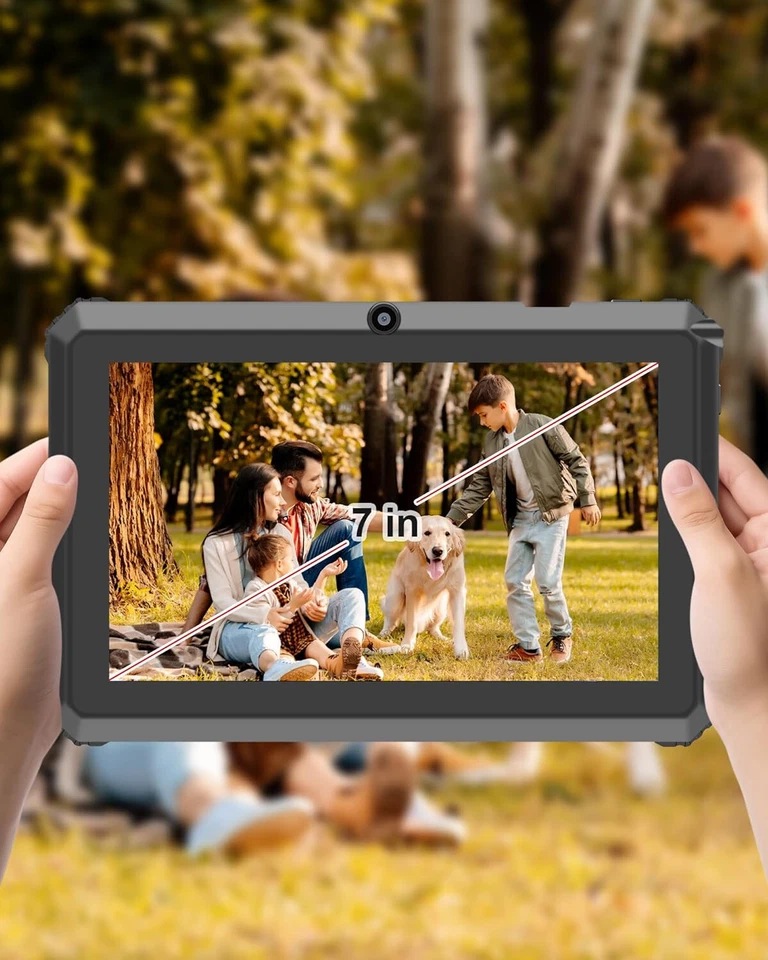 Kinder Tablet 7 ZOLL Touchscreen Display Bluetooth Wlan Wifi Kamera Spiele X75 - Bild 4 von 4