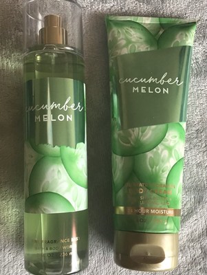 B & B WORKS CUCUMBER MELON BODY CREAM & FRAGRANCE MIST SET
