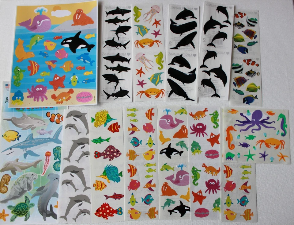 Mrs. Grossman sticker sheet You Choose - Ocean Fish