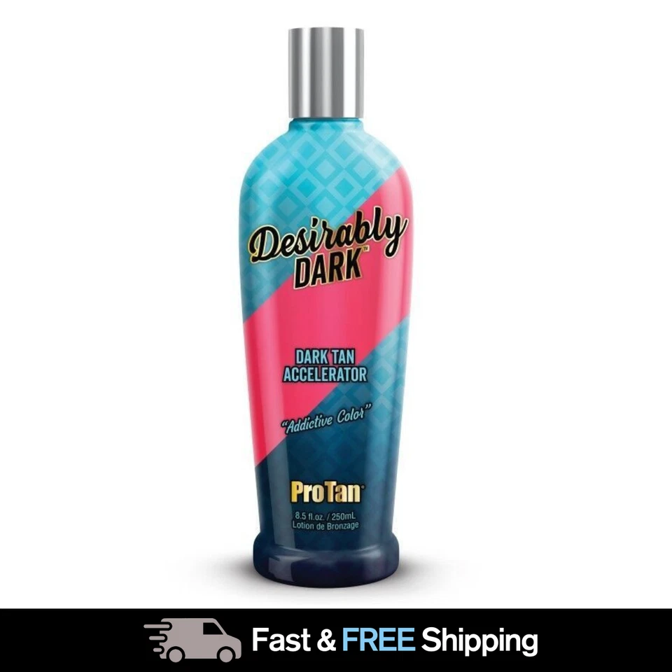 PRO TAN DESIRABLY DUNKELBRAUN BESCHLEUNIGER SONNENBETT BRAUN LOTION CREME 250ml