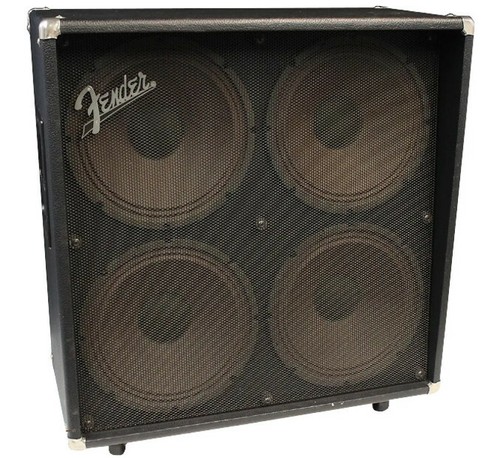 Gabinete recto Fender GE412 4x12; cubierta de vinilo negra resistente - EE. UU. (fend449) - Imagen 2 de 6