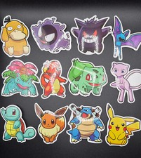 Pokemon Decals Vinyl Waterproof 50 To Pick From - US Seller