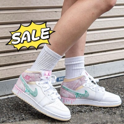 🔥Jordan 1 Mid SE Ice Cream DD1666-100 GS Size 5-6 | eBay