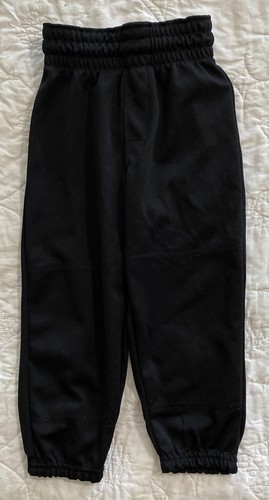 Rawlings Youth Elastic Waist Pull-Up Baseball Pants, Black, XXS
