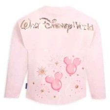 Walt Disney World 2024 Disney Pink Sequins Mickey Balloon Spirit Jersey Women L